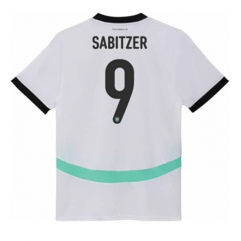 Austria Marcel Sabitzer #9 Maglia Gara Trasferta Repliche Europei 2024 Donna